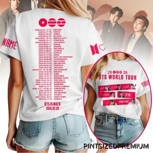 BTS 2026 World Tour Limited Custom Shirt