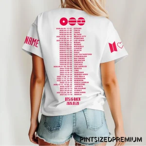 BTS 2026 World Tour Limited Custom Shirt