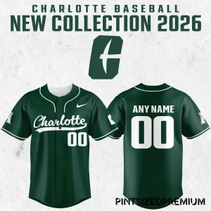 Charlotte Softball 2026 New Baseball Jersey