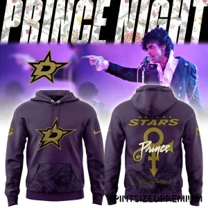 Dallas Stars Prince x Prince 2026 Rogers Nelson Night Special Edition Hoodie