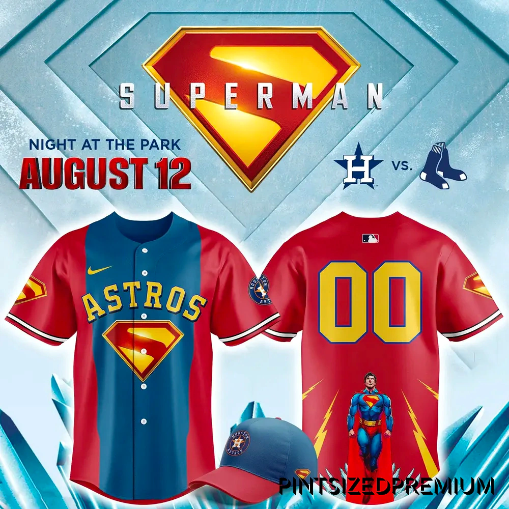 Houston Astros x Superman Night At The Park 2026 Baseball Jersey Houston Astros x Superman Night At The Park 2026 Baseball Jersey
