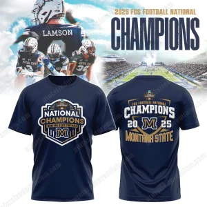 Montana State NCAA FCS Football Champions 2025 Shirt, Hoodie