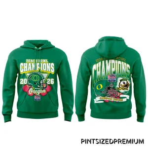 Oregon Ducks Peach Bowl Champion 2026 Shirt, Hoodie