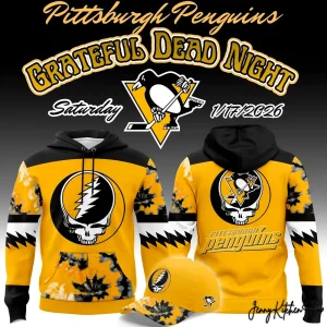 2026 Pittsburgh Penguins Grateful Dead For Fan Hoodie
