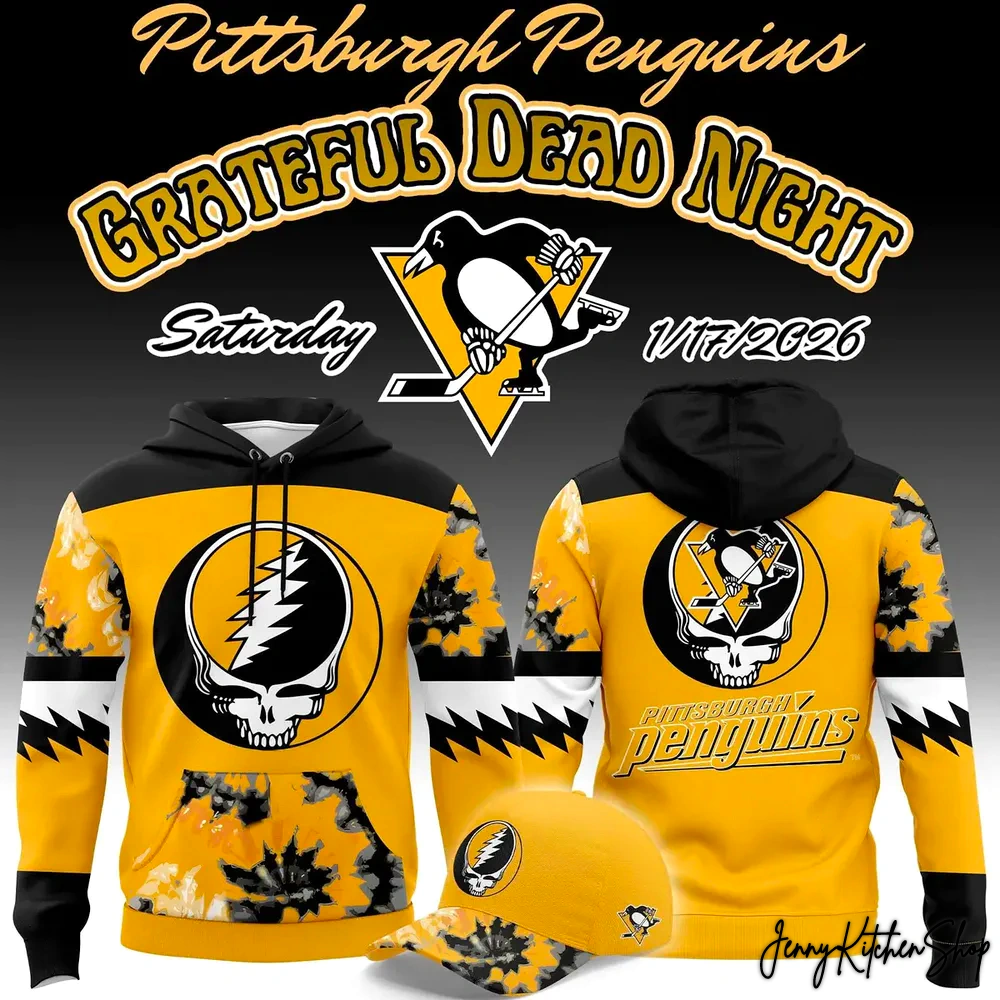 2026 Pittsburgh Penguins Grateful Dead For Fan Hoodie 2026 Pittsburgh Penguins Grateful Dead For Fan Hoodie
