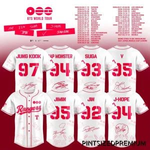 Texas Rangers x BTS World Tour 2026 Limited Jersey