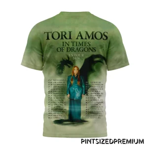 Tori Amos In Times Of Dragons 2026 US Tour Shirt