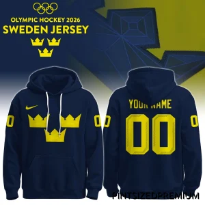 2026 Sweden Olympic Hockey Team Special Hoodie