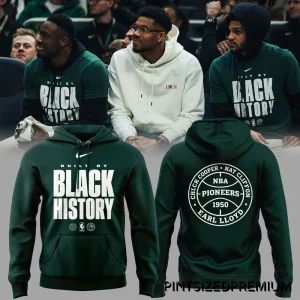 Built By Black History Chick Cooper Nat Cloffon Earl LLoyd Hoodie