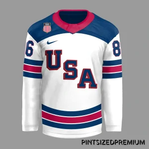 Jack Hughes USA Hockey Team Wins 2026 Hockey Jersey