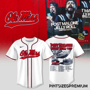 Ole Miss x Post Malone Jelly Roll Tour 2026 Jersey
