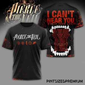 Pierce The Veil I Can’t Hear You Tour 2026 T-Shirt