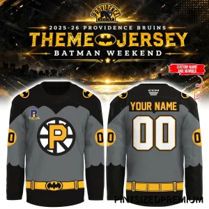 Providence Bruins Batman Weekend Night 2026 Hockey Jersey