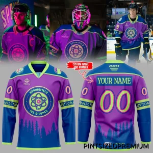 Springfield Thunderbirds 2026 ICE-O-Topes Custom Hockey Jersey