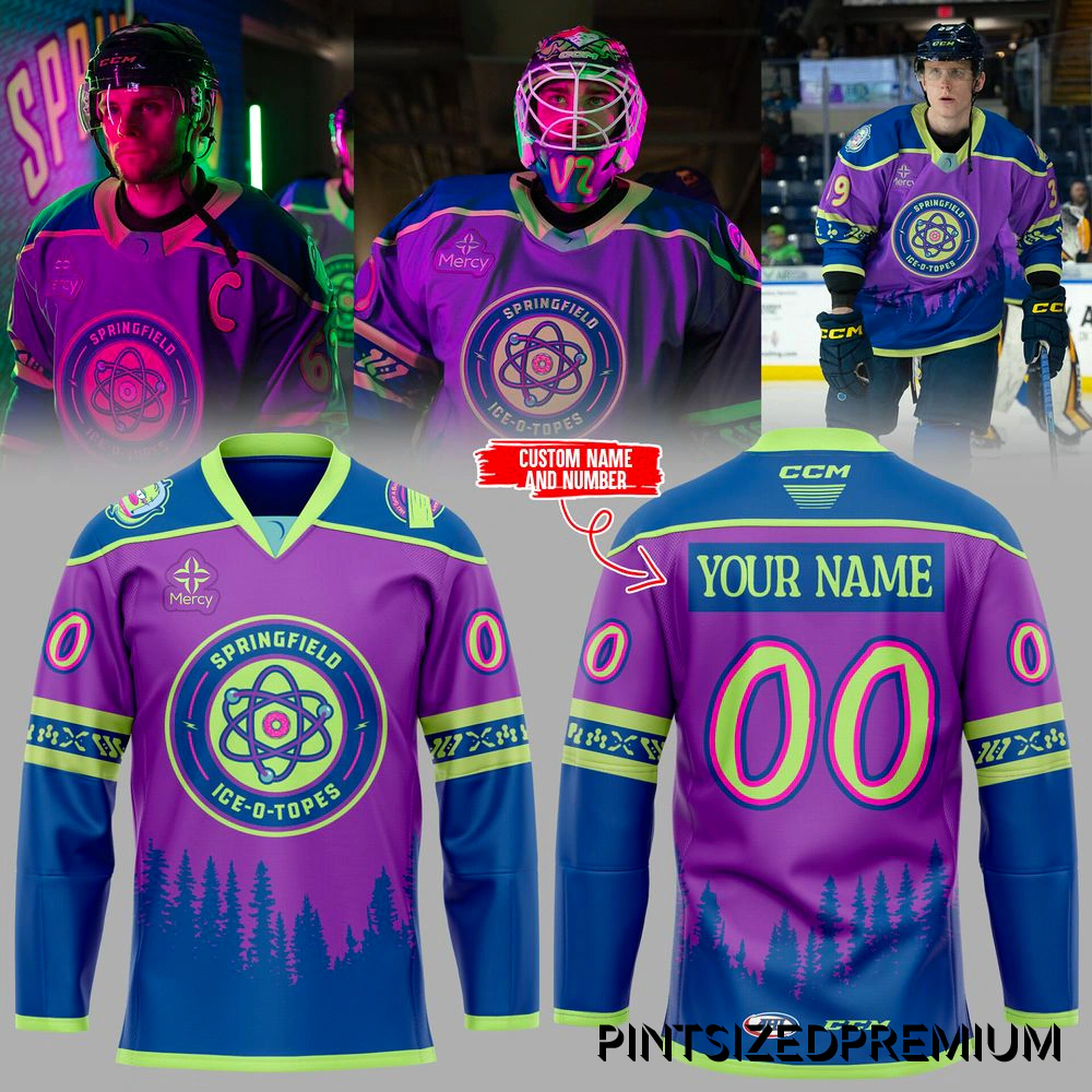 Springfield Thunderbirds 2026 ICE-O-Topes Custom Hockey Jersey Springfield Thunderbirds 2026 ICE-O-Topes Custom Hockey Jersey