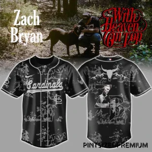 St Louis Cardinals x Zach Bryan With Heaven On Top Baseball Jersey
