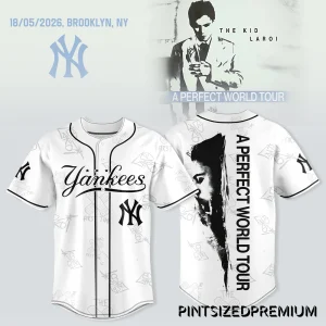 The Kid Laroi x New York Yankees A Perfect World Tour 2026 Jersey
