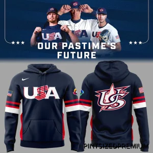 USA Baseball Team Our Pastime Future Hoodie