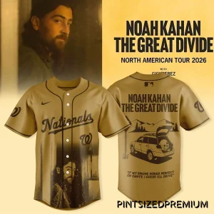 Washington Nationals x Noah Kahan 2026 Tour Baseball Jersey