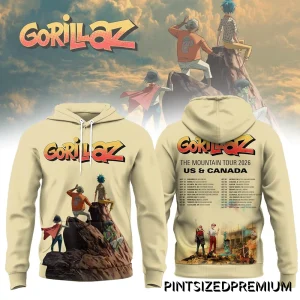 Gorillaz The Mountain Tour 2026 Limited T-Shirt