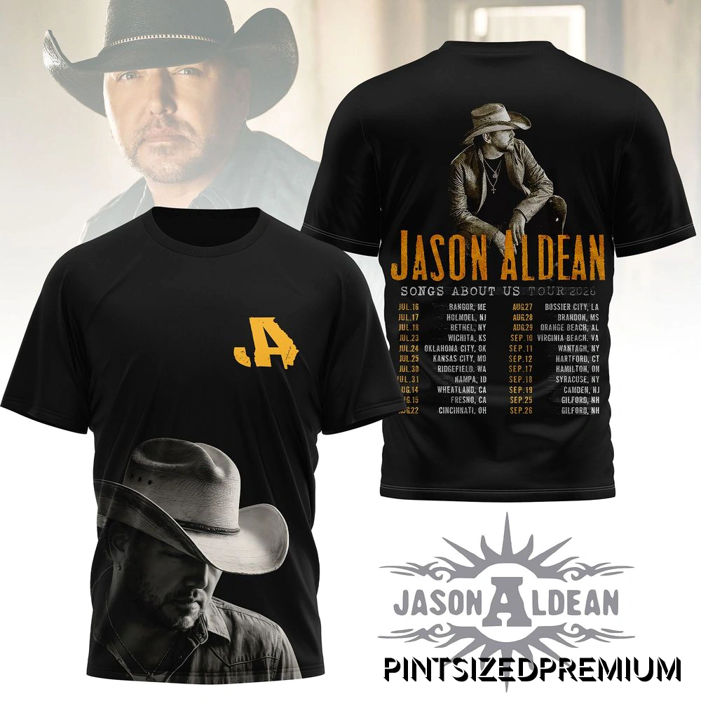 Jason Aldean Songs About Us Tour 2026 Black Shirt Jason Aldean Songs About Us Tour 2026 Black Shirt