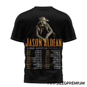 Jason Aldean Songs About Us Tour 2026 Black Shirt
