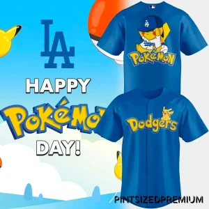 LA Dodgers x Pokémon Happy Day 2026 Jersey LA Dodgers x Pokémon Happy Day 2026 Jersey