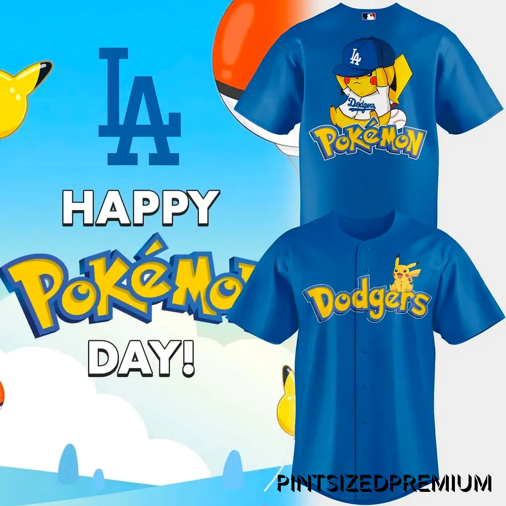 LA Dodgers x Pokémon Happy Day 2026 Jersey LA Dodgers x Pokémon Happy Day 2026 Jersey