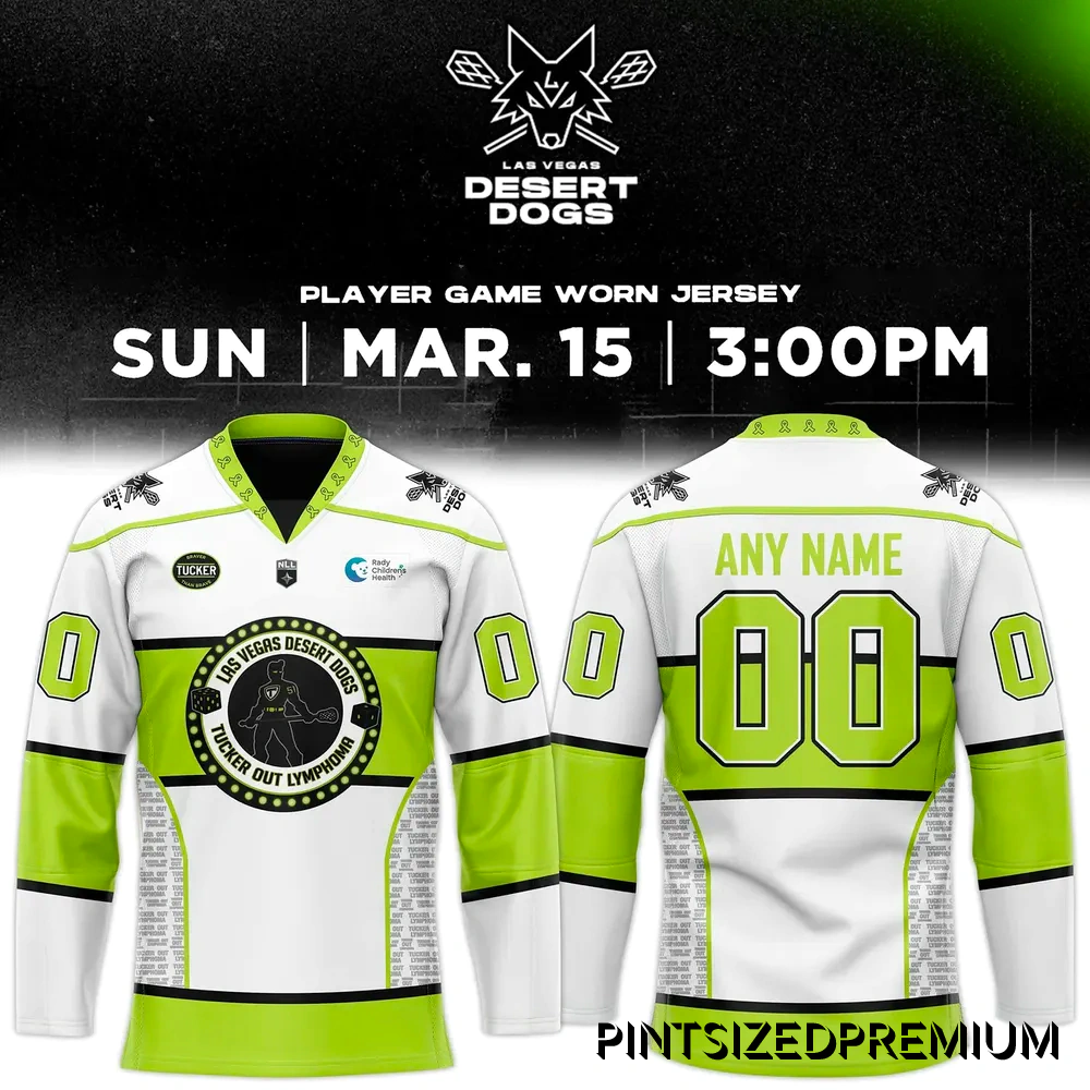Las Vegas Desert Dogs Tucker Out Night 2026 Hockey Jersey Las Vegas Desert Dogs Tucker Out Night 2026 Hockey Jersey