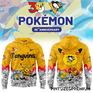 Pittsburgh Penguins x Pokémon 30th Anniversary 2026 Hoodie