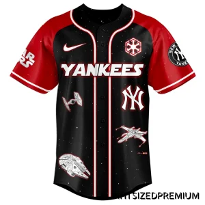 Star War Red Saber New York Yankees Baseball Jersey